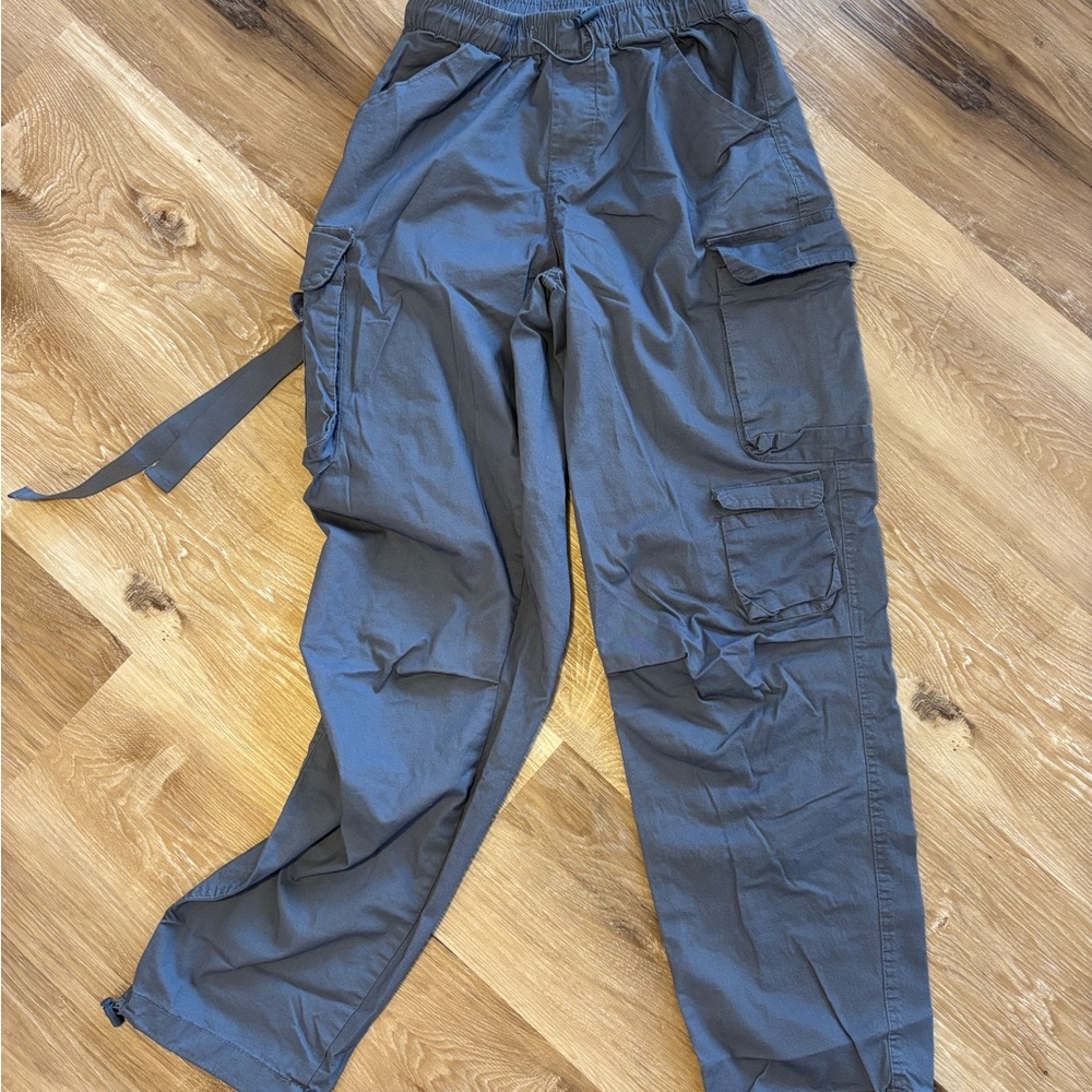Ultra Flirt Pale Blue Cotton Cargo Pants Size XS